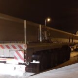 Egy túlméretes kamion rongálta meg a Viadukt alatti körforgalmat