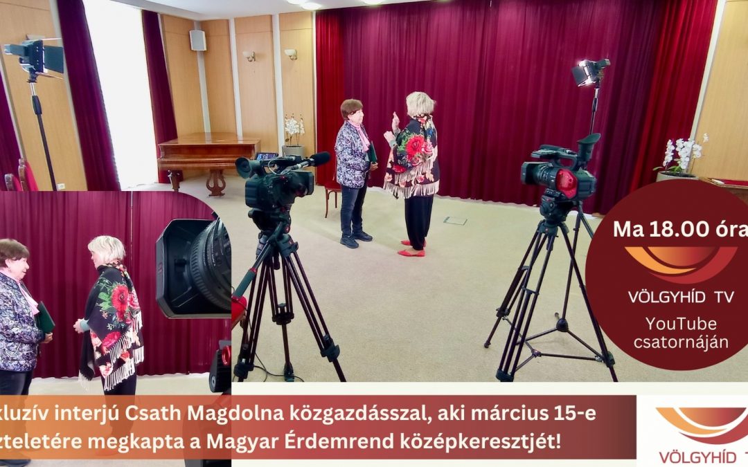 Interjú Csath Magdolnával – Ma este