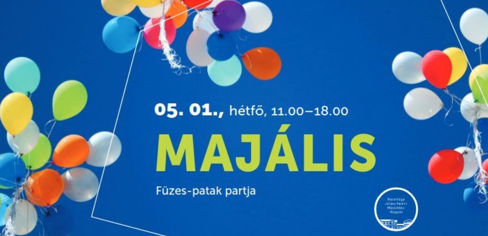 Majális a patakparton